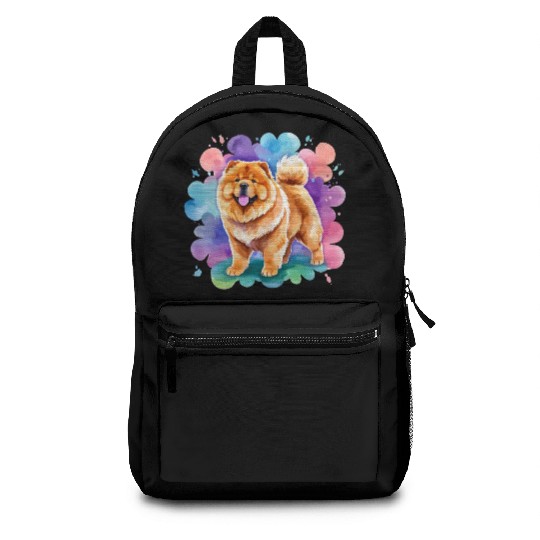 Chow Chow Watercolor Backpacks