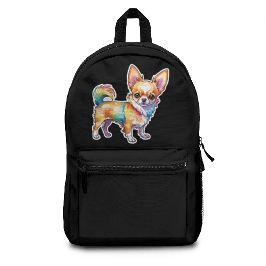 Chihuahua Watercolor Backpacks