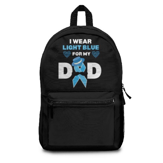 I Wear Light Blue for my Dad Prostate Cancer Aware Backpacks