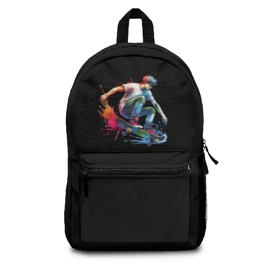 Cool Urban Skater Graphic Athletic Streetwear Backpacks