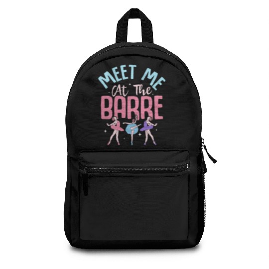 Meet Me At The Barre Ballet Ballerina Backpacks