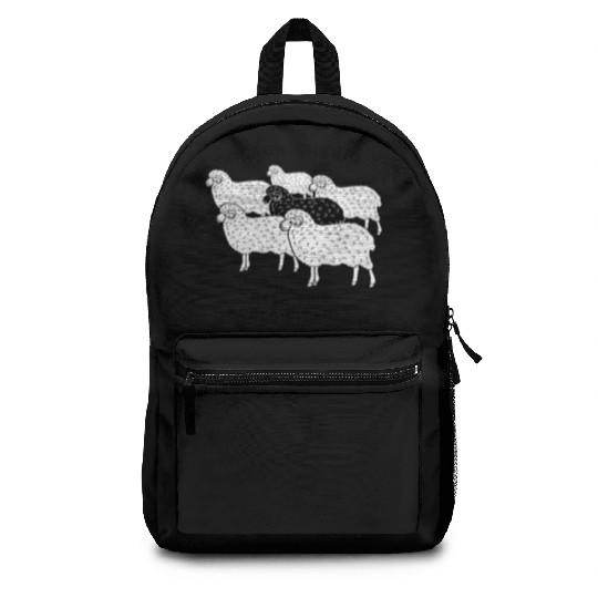 Black sheep make this world livable Backpacks