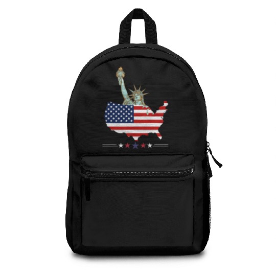 Comfort Colors USA Flag Backpacks, 4th of July Backpacks,