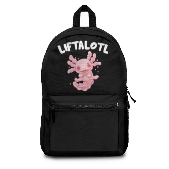 Liftalotl Workout Axolotl Gym Salamander Funny Wei Backpacks
