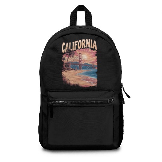 CALIFORNIA GOLDEN GATE BRIDGE BAY AREA Backpacks