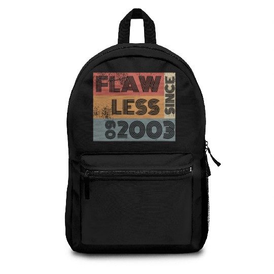 21st birthday Flawless since 09/2003 Backpacks