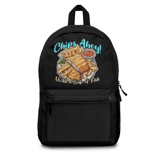 Fish And Chips Chips Ahoy With A British Cuisine Backpacks