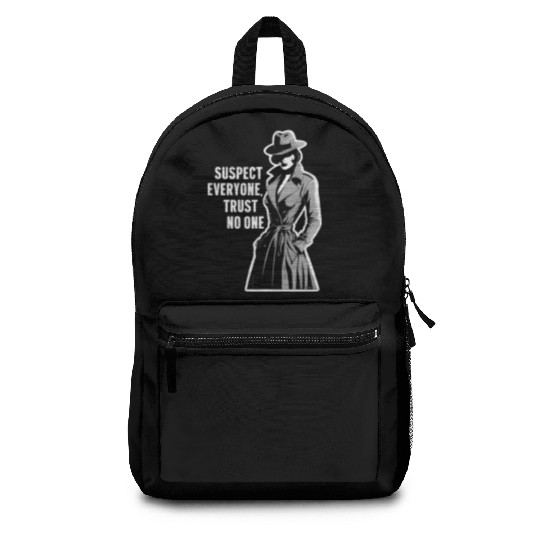 Suspect Everyone Trust No One Murder Mystery Backpacks