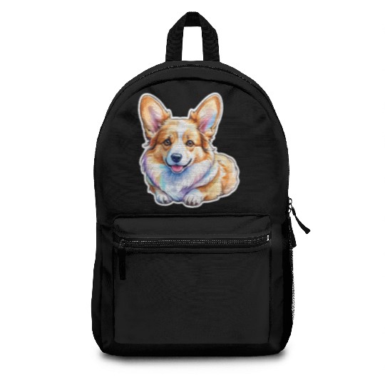 Pembroke Welsh Corgi Watercolor Backpacks