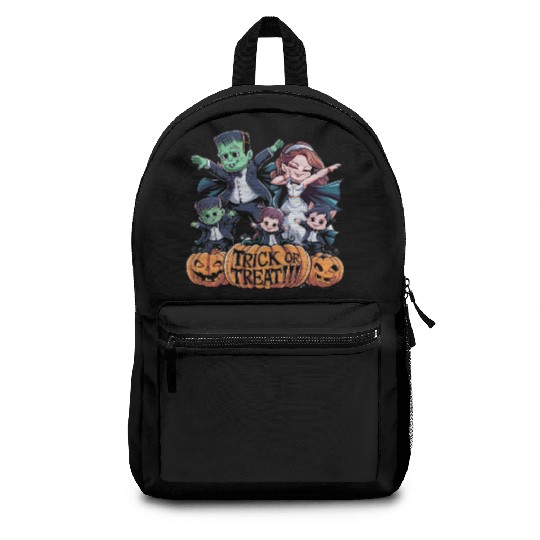 halloween Franken n Werewolf family Backpacks