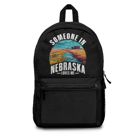Someone In Nebraska Loves Me Backpacks