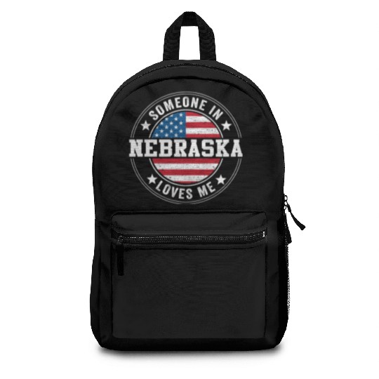 Someone In Nebraska Loves Me Backpacks