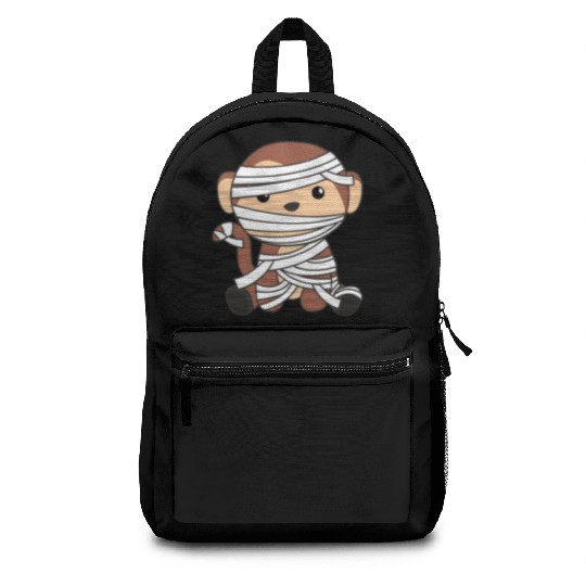 Monkey Mummy Pumpkin Monkeys Happy Halloween Backpacks