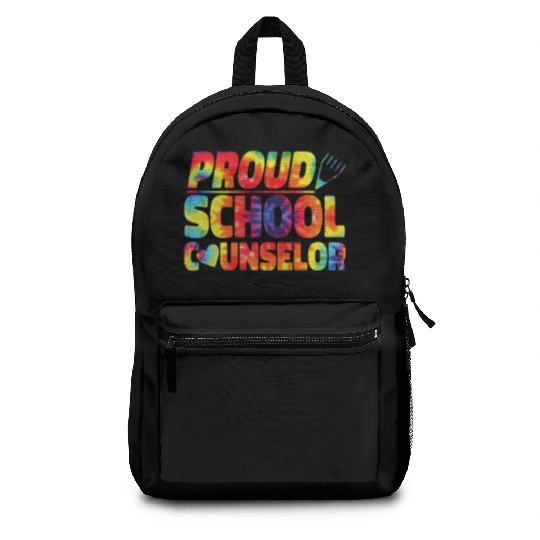 School Counselor Tie Dye Proud Backpacks