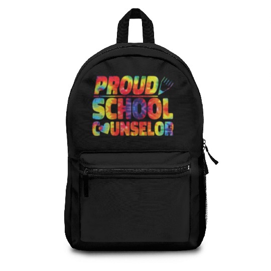 School Counselor Tie Dye Proud Backpacks