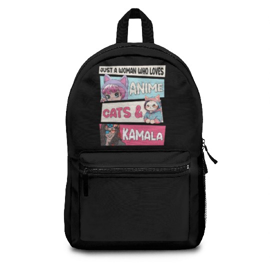 Cat Ladies for Kamala - Anime, Cats and Kamala 24 Backpacks