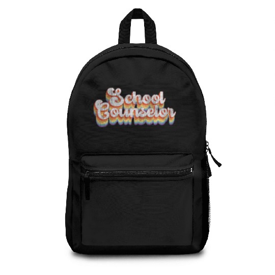 School Counselor Retro Vintage Backpacks