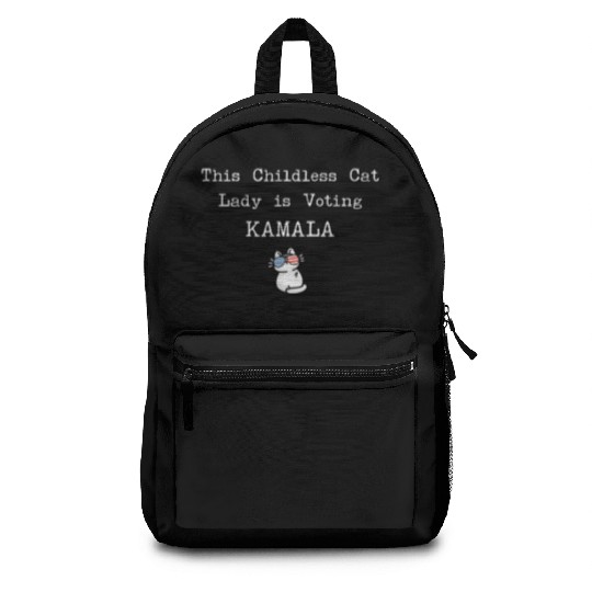 This Childless Cat Lady is Voting Kamala Election Backpacks
