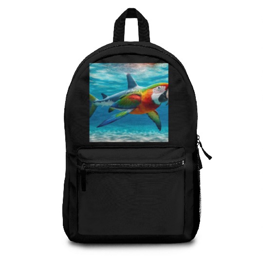 The great white shark-parrot Backpacks