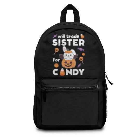 Bunny Halloween Trade Sister For Candy Backpacks