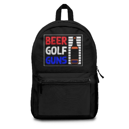 Beer Golf Guns Backpacks