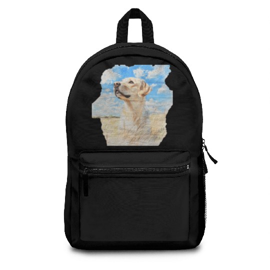 Nature Labrador Retriever Field Art Lab Watercolor Backpacks