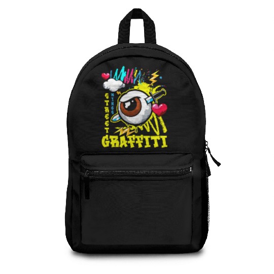 Graffiti Train Hip Hop Backpacks