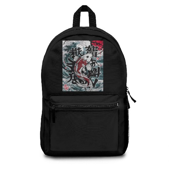 Funny Koi Fish Gift Men Women Cool Koi Fish Lover Backpacks