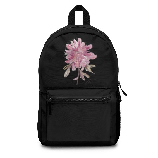 Peony loose watercolor hand-painted Backpacks
