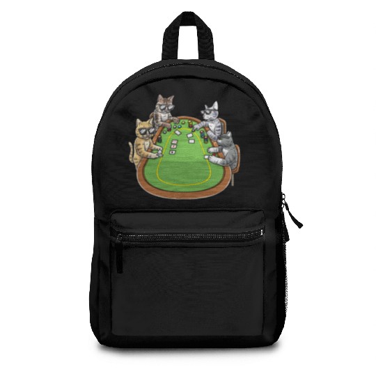 Poker Cats for Cat Lovers and Poker Players Backpacks