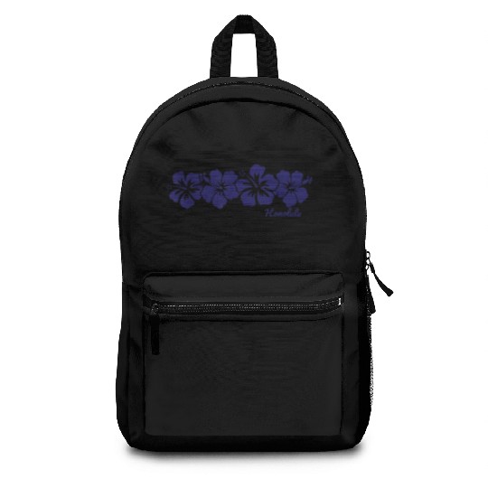 Honolulu Hawaii Hibiscus Flower Vacation Souvenir Backpacks