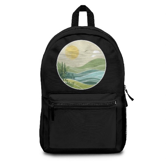 The Peaceful Green Hills Backpacks