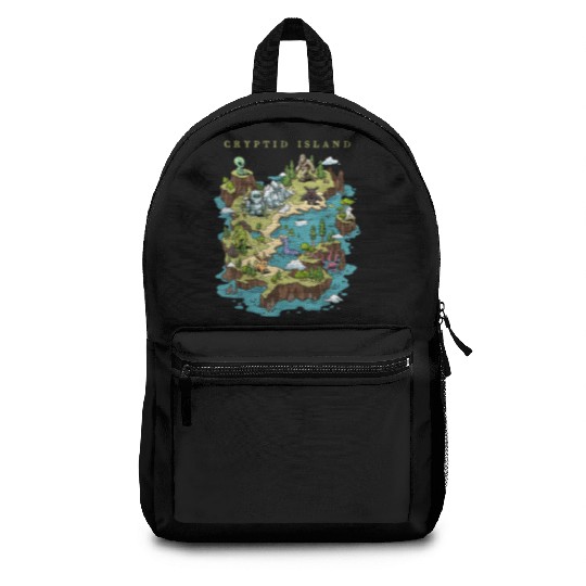Cryptid Bigfoot Loch Ness Monster Mothman Jersey Backpacks