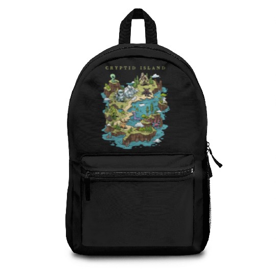 Cryptid Bigfoot Loch Ness Monster Mothman Jersey Backpacks