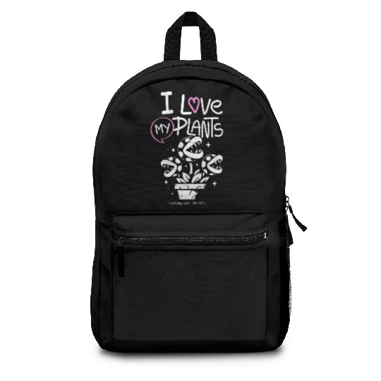 I Love My Plants – Cute Venus Flytrap Plant Lover Backpacks