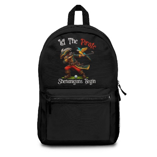 Womens Let the Pirate Shenanigans Begin Golf Backpacks