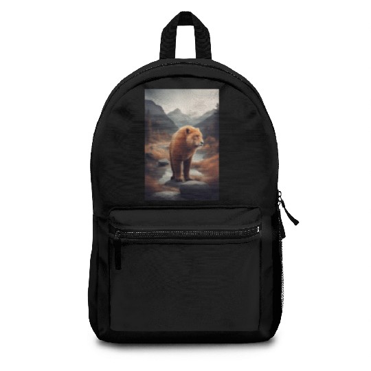 Polar Bear and Lion Cute Animals for Women Animal Backpacks
