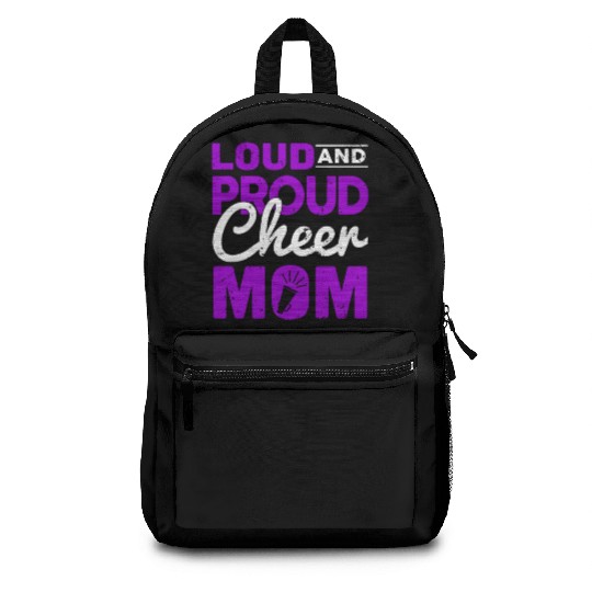 Loud & Proud Cheer Mom Cheerleading Mother's Day Backpacks