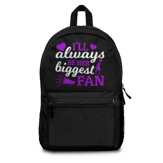 Always Her Fan Cheer Mom Cheerleading Mother's Day Backpacks