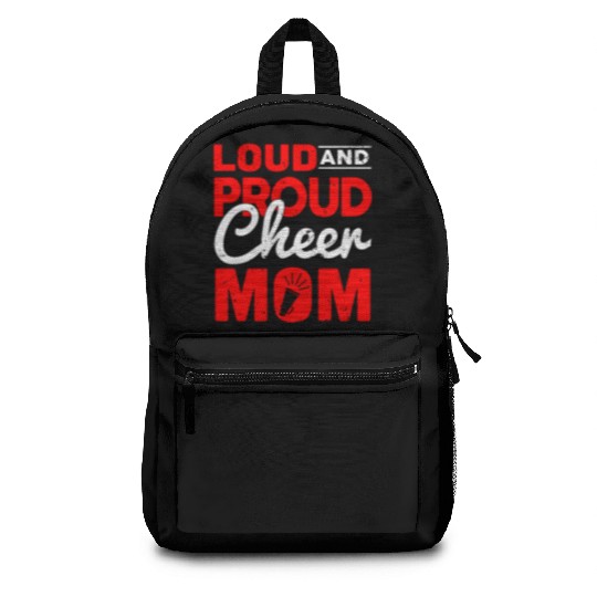 Loud & Proud Cheer Mom Cheerleading Mother's Day Backpacks