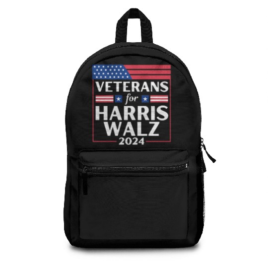 Veterans For Harris Walz 2024 Backpacks