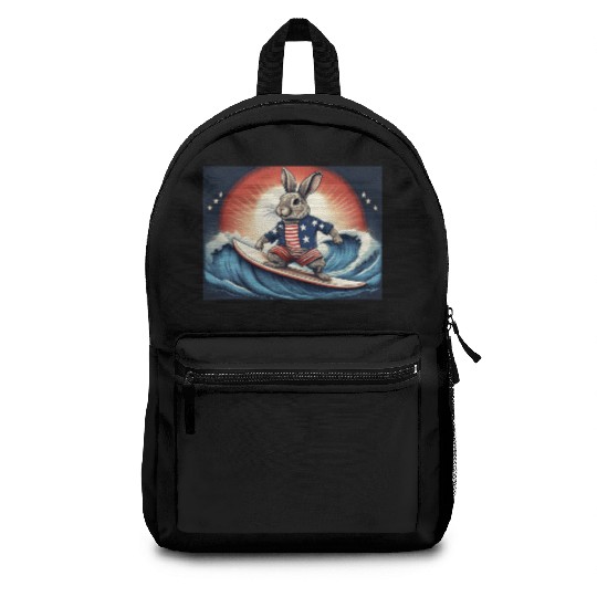 Stars & Stripes Surfer Bunny Backpacks
