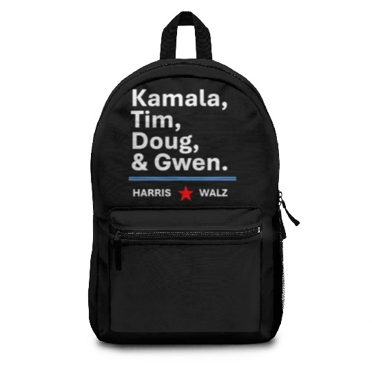 Harris & Walz | Kamala, Tim, Doug & Gwen Backpacks