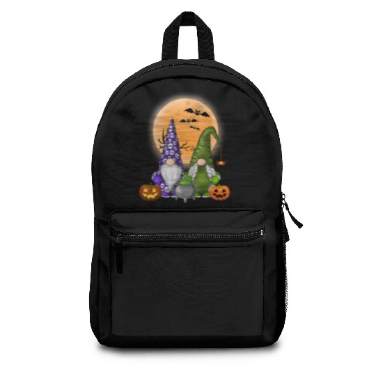 Gnome Witch Halloween Pumpkin Autumn Fall Holiday Backpacks