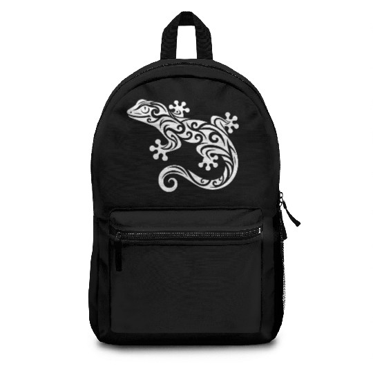 Gecko In T Tattoo Ink Style Backpacks