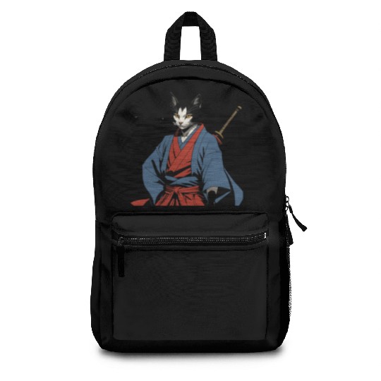 Samurai Cat Backpacks