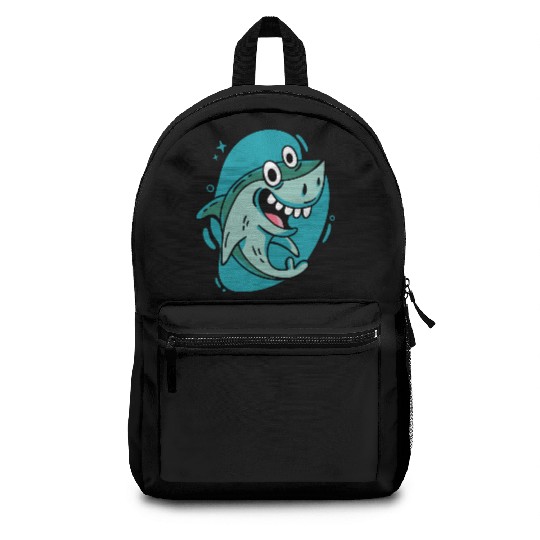 Shark Sea Animal Animals Lover Funny Design Backpacks