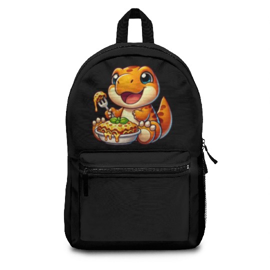 Dino Dinosaur T-Rex Lasagna Italian Food Backpacks