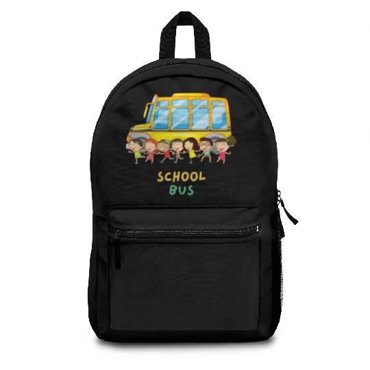 Cool School Bus Here I Come Back to School Driver Backpacks