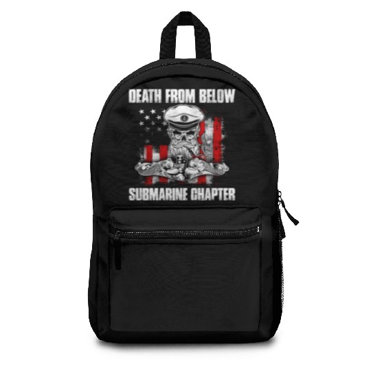 Death From Below Submarine Chapter Patriotic Backpacks